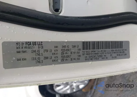 2018 Dodge Journey Se из США, поврежденный, VIN 3C4PDCAB7JT429550